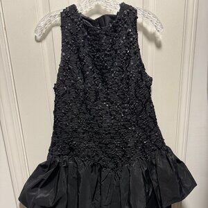 Vintage 1980's style Peplum Style Dress